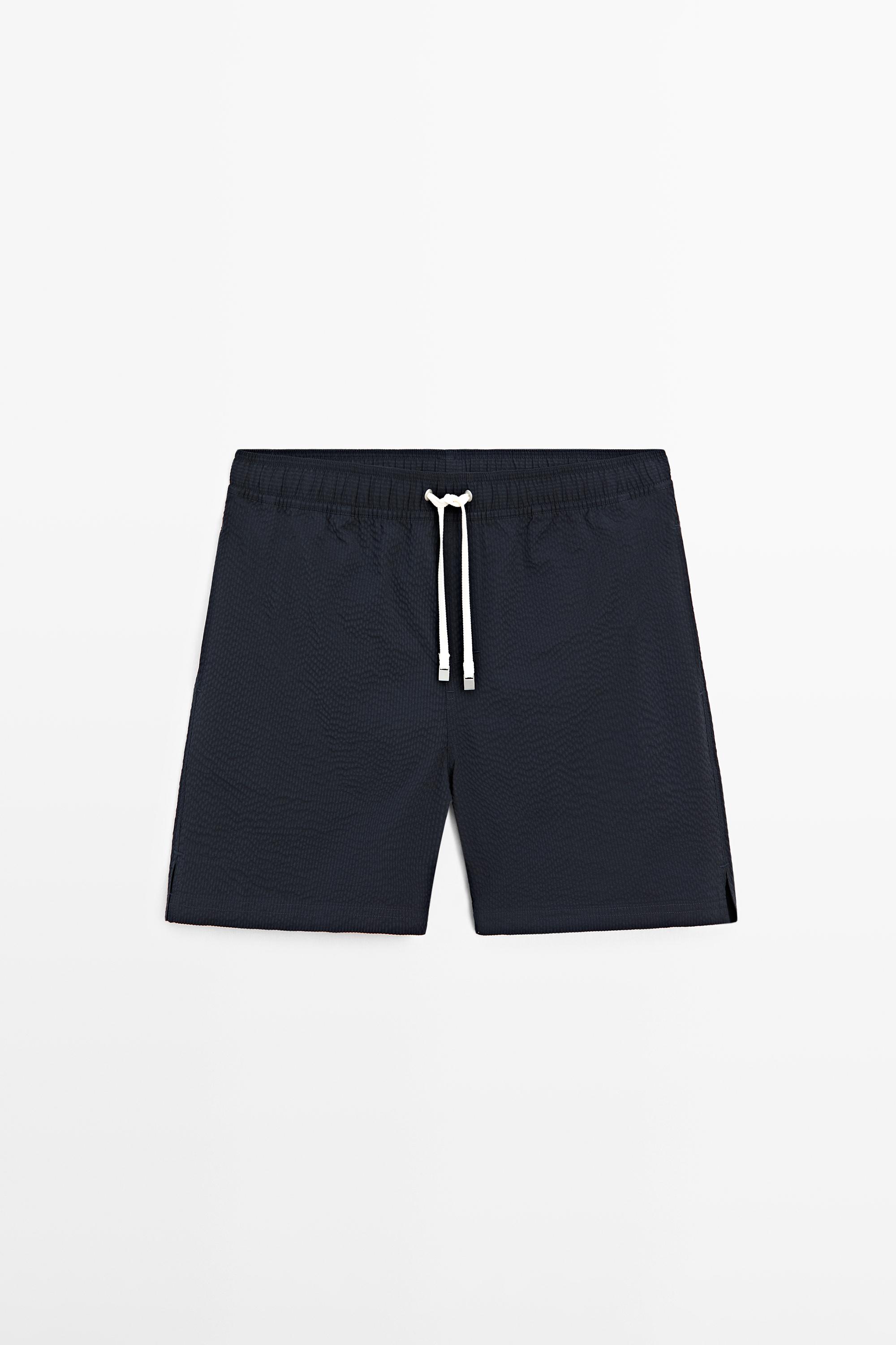 Plain textured swimsuit