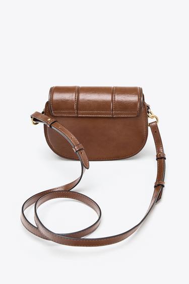 MINI BOLSO CADENA - Marrón de Zara