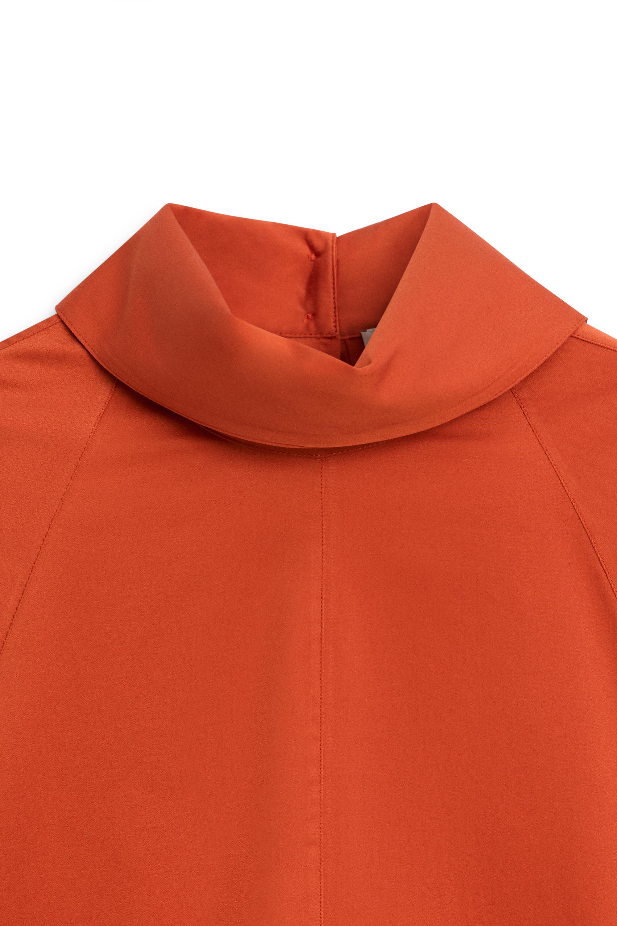 Oversize poplin high-neck shirt - LIMITED EDITION