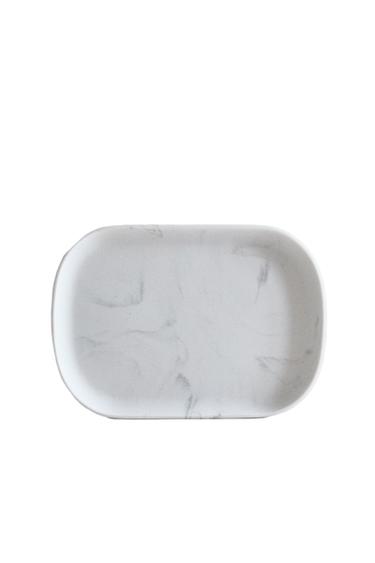 MARBLE-EFFECT BATHROOM TRAY - Grey by Zara