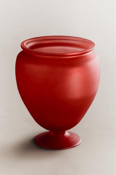 IRIDESCENT GLASS VESSEL I COLIN KING - Red by Zara
