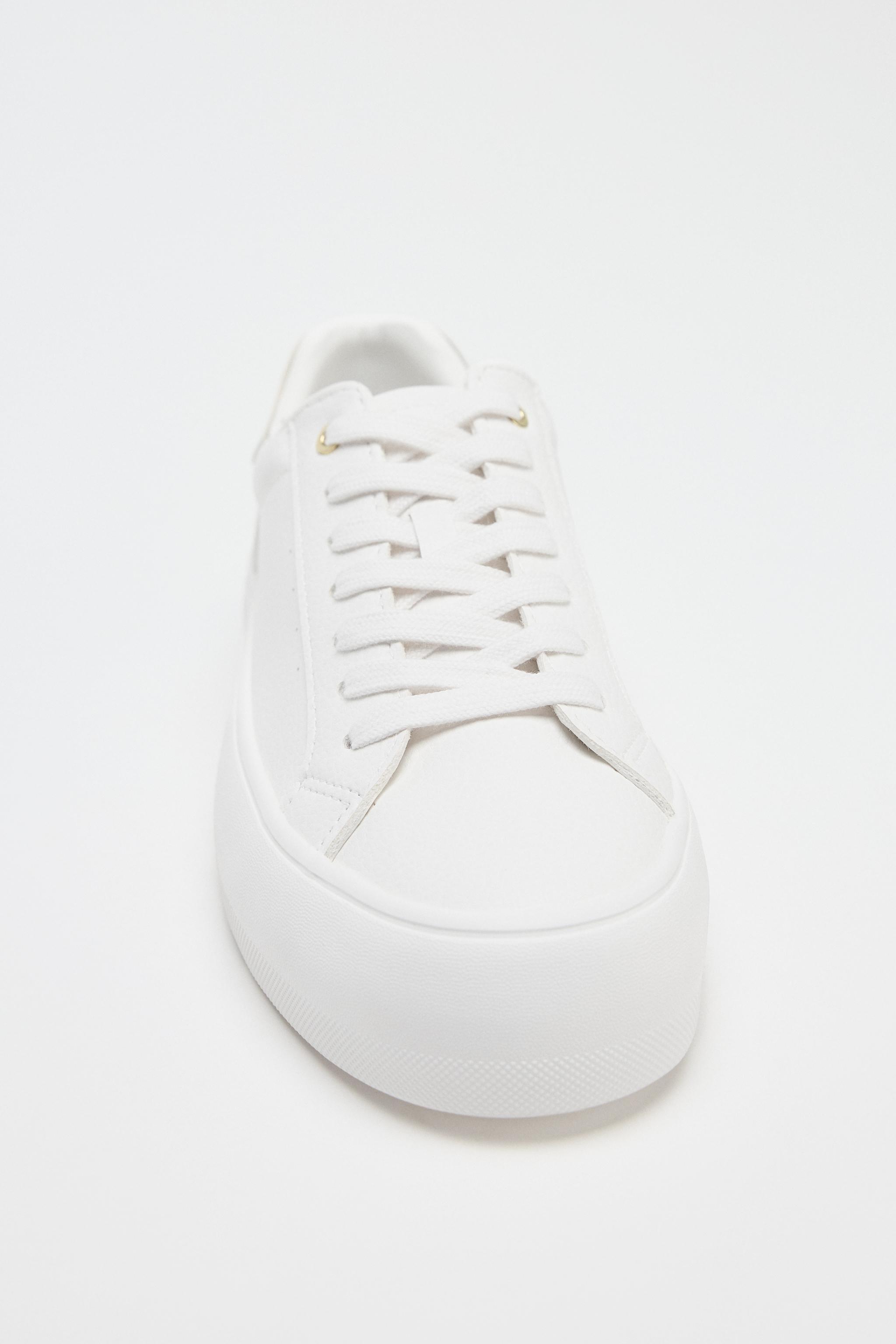 【ZARA】コントラストスニーカー | 5455/510/001 コントラストスニーカー - ホワイト | ZARA Japan / 日本