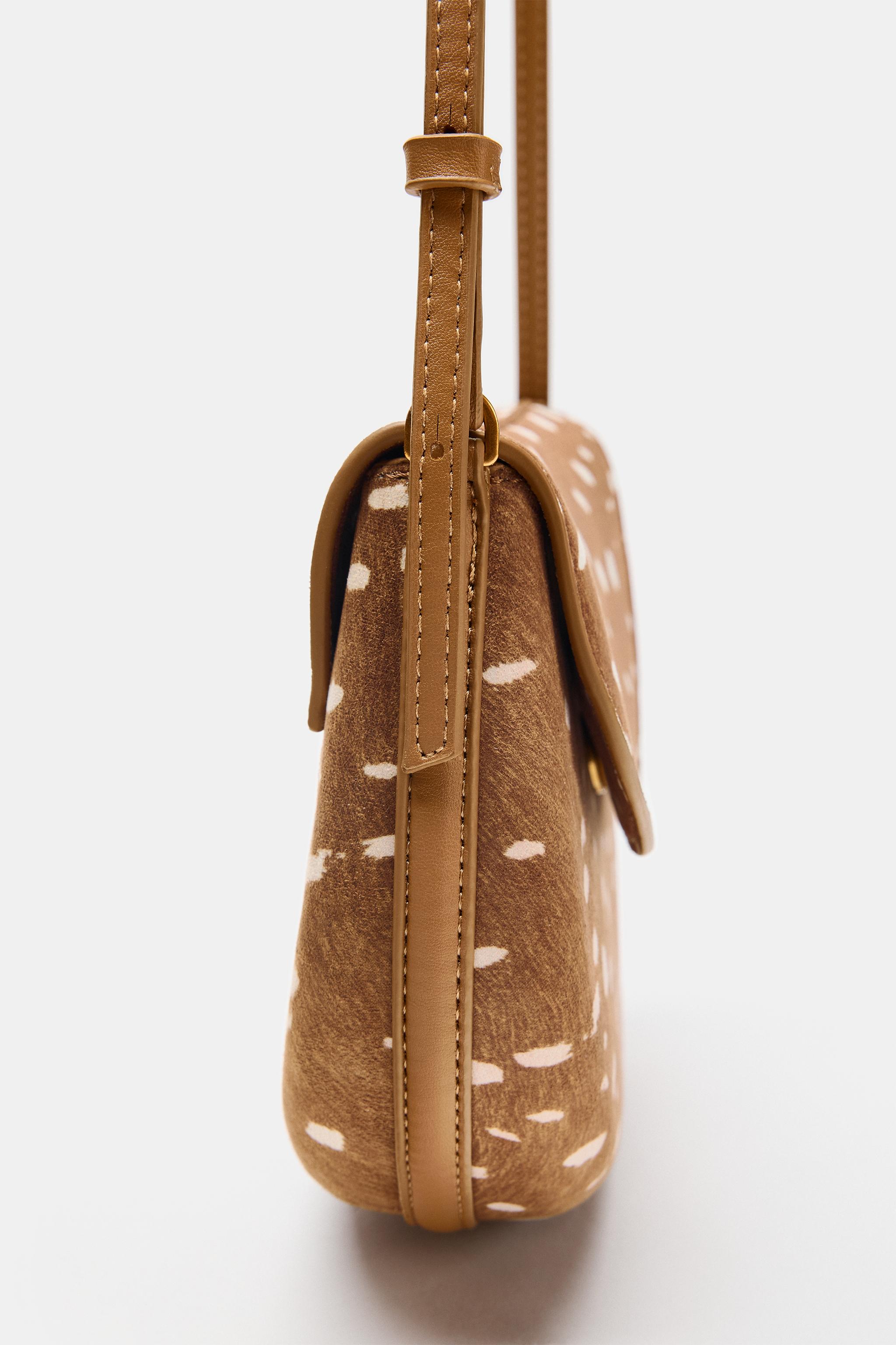Женские сумки Zara ANIMAL PRINT CROSSBODY — фото 4