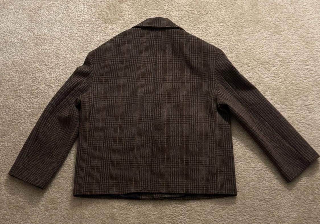 CHECKERED OVERSIZED FIT BLAZER - Image 2