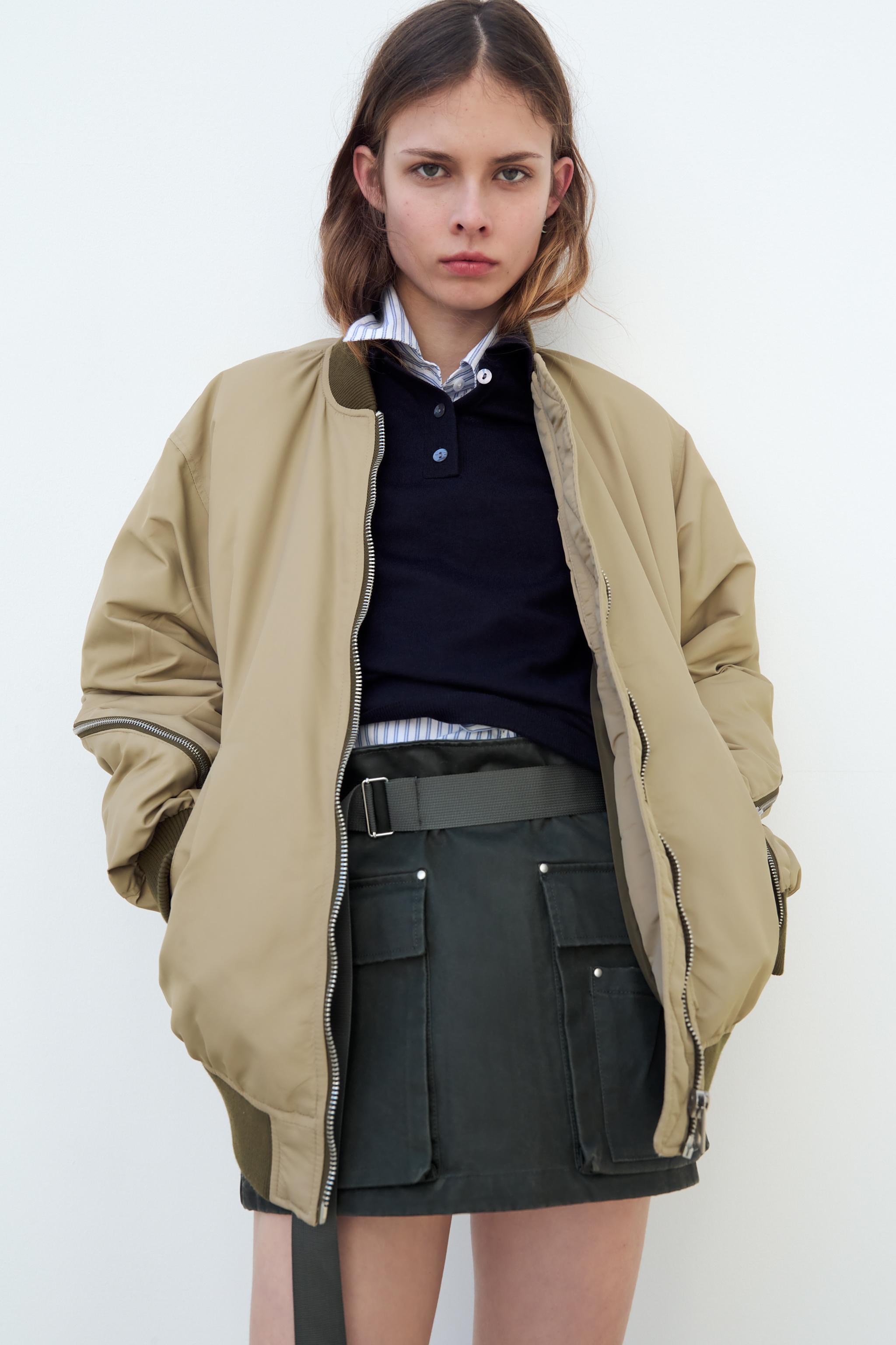 Oversized bomber outlet womens