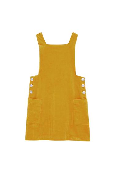 CORDUROY PINAFORE DRESS