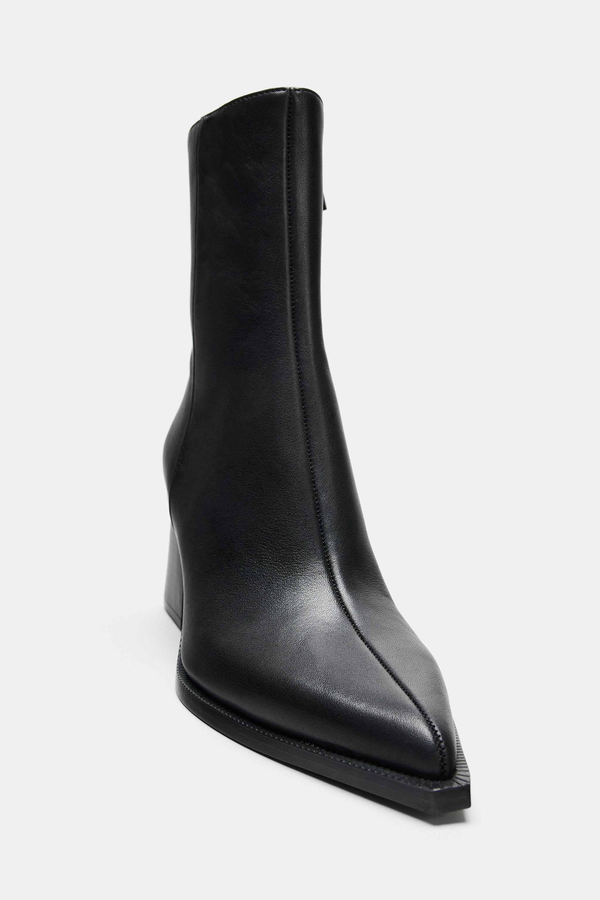 BOTTINES TALONS CUIR