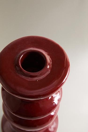 TERRACOTTA CANDLESTICK - Terracotta by Zara - Image 1