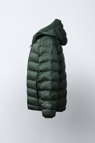 VESTE ULTRALÉGÈRE À CAPUCHE DÉPERLANTE - Vert de Zara - Image 2