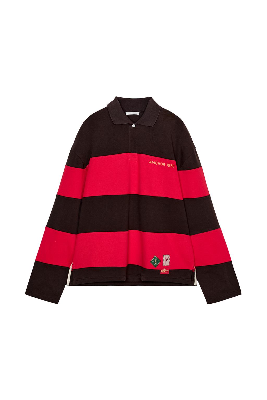 STRIPED PATCH POLO SHIRT - image 3