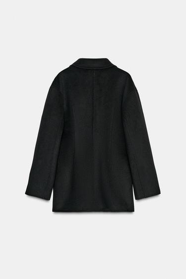 BLAZER AJUSTÉE AVEC LAINE ZW COLLECTION - Noir de Zara - Image 6