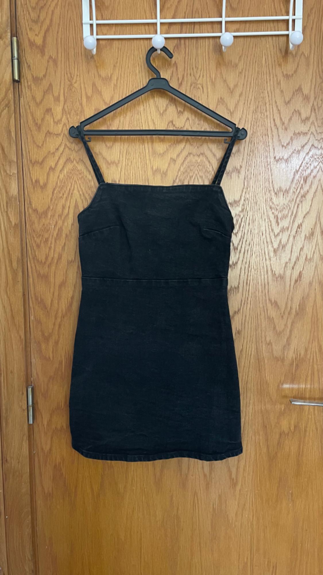 DENIM DRESS WITH STRAPS