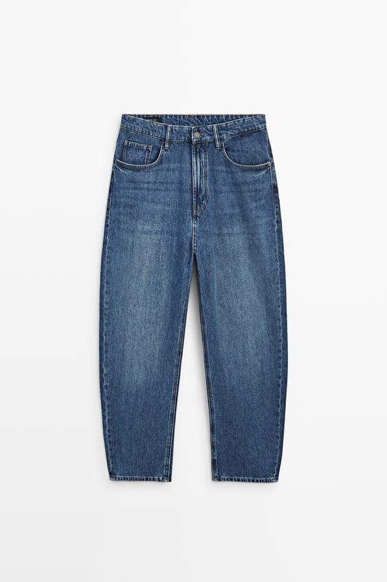 Zara Barrel fit jeans - Blue - Image 0