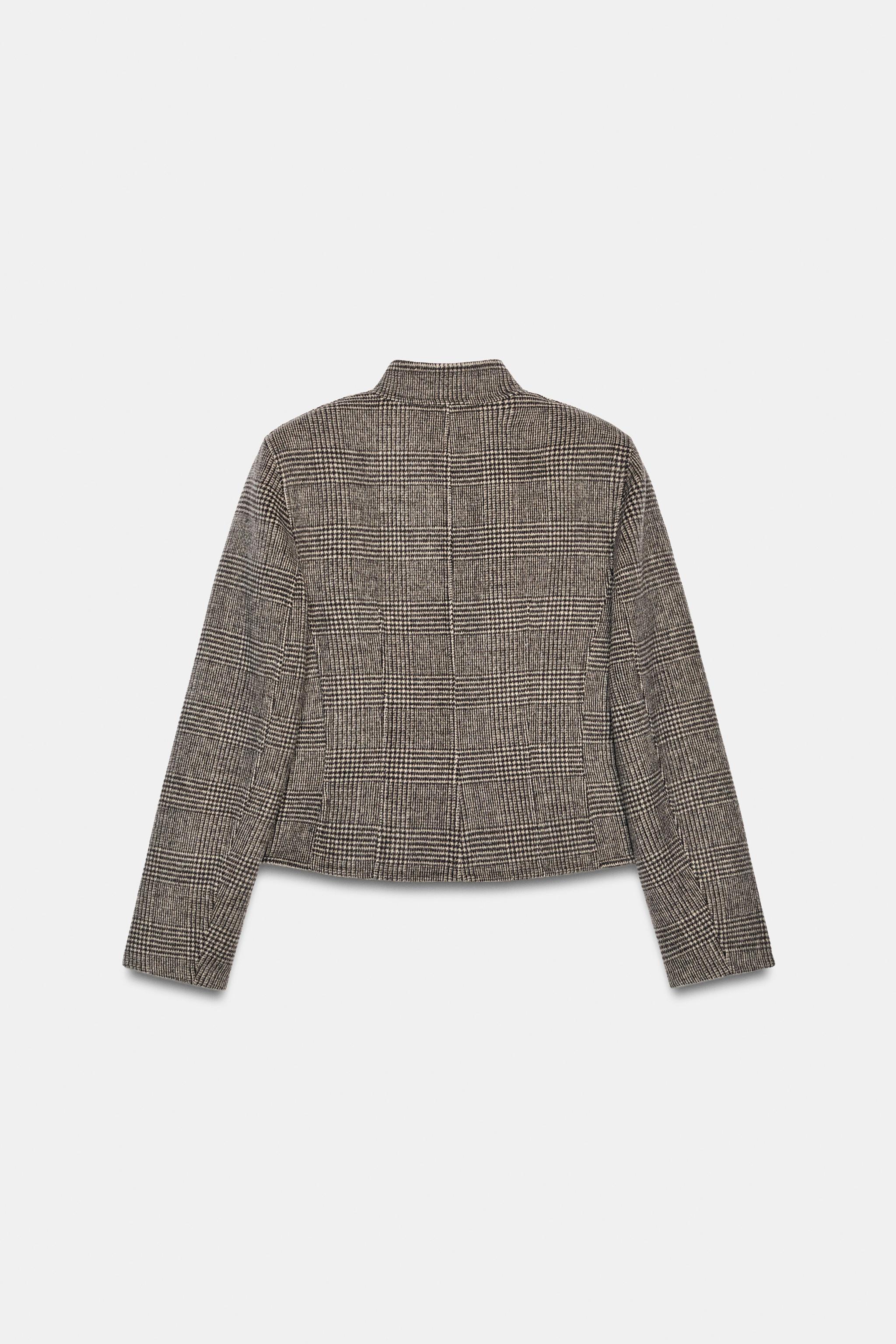 ZW COLLECTION WOOL CROPPED JACKET