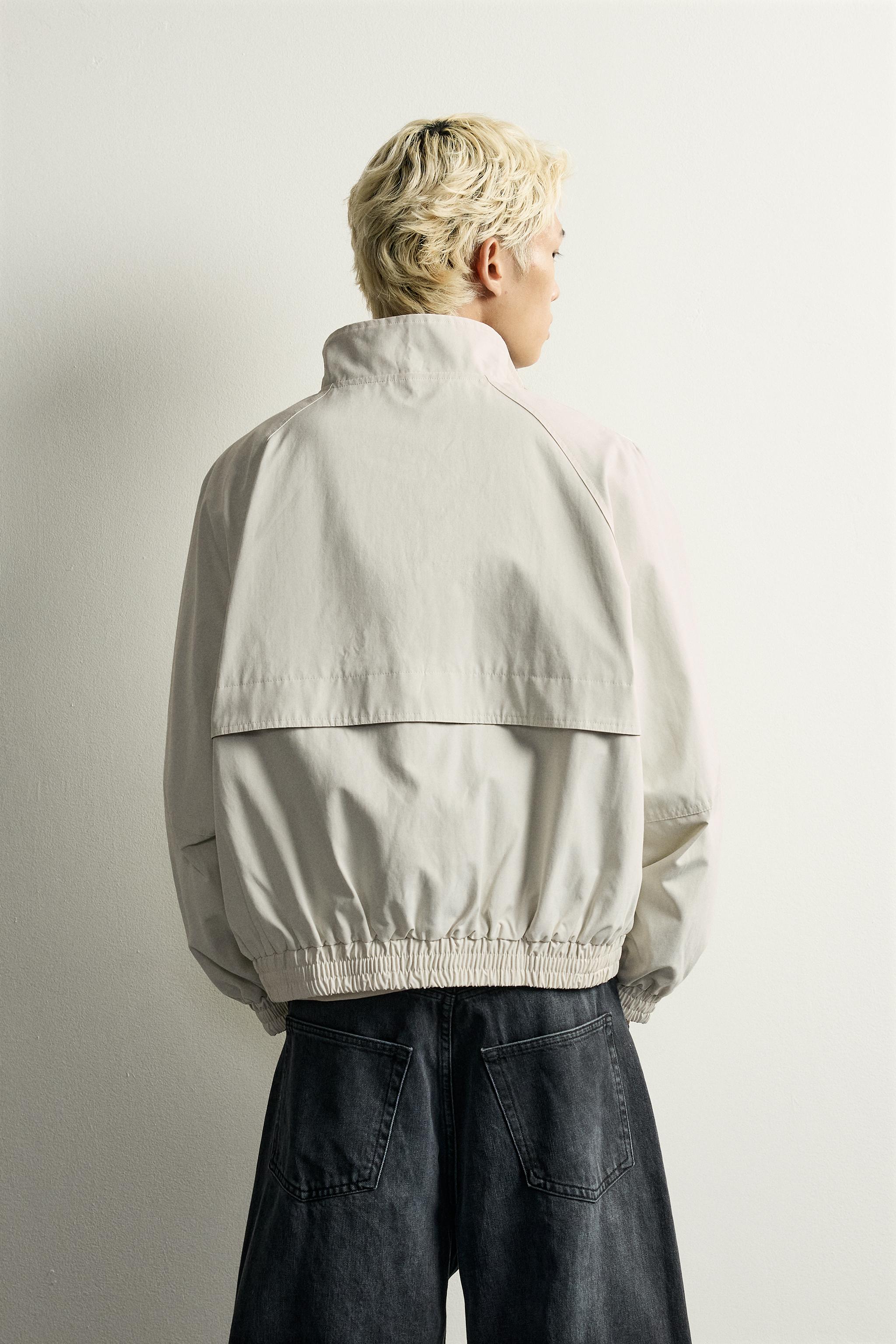 Мужские куртки Zara CONTRASTING RELAXED FIT JACKET — фото 3
