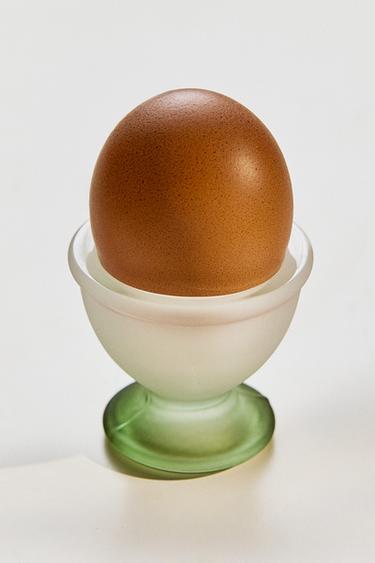 OMBRÉ GLASS EGG CUP - Green by Zara