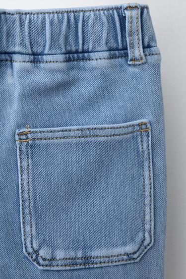 BASIC DENIM LEGGINGS - Light blue by Zara - Image 3