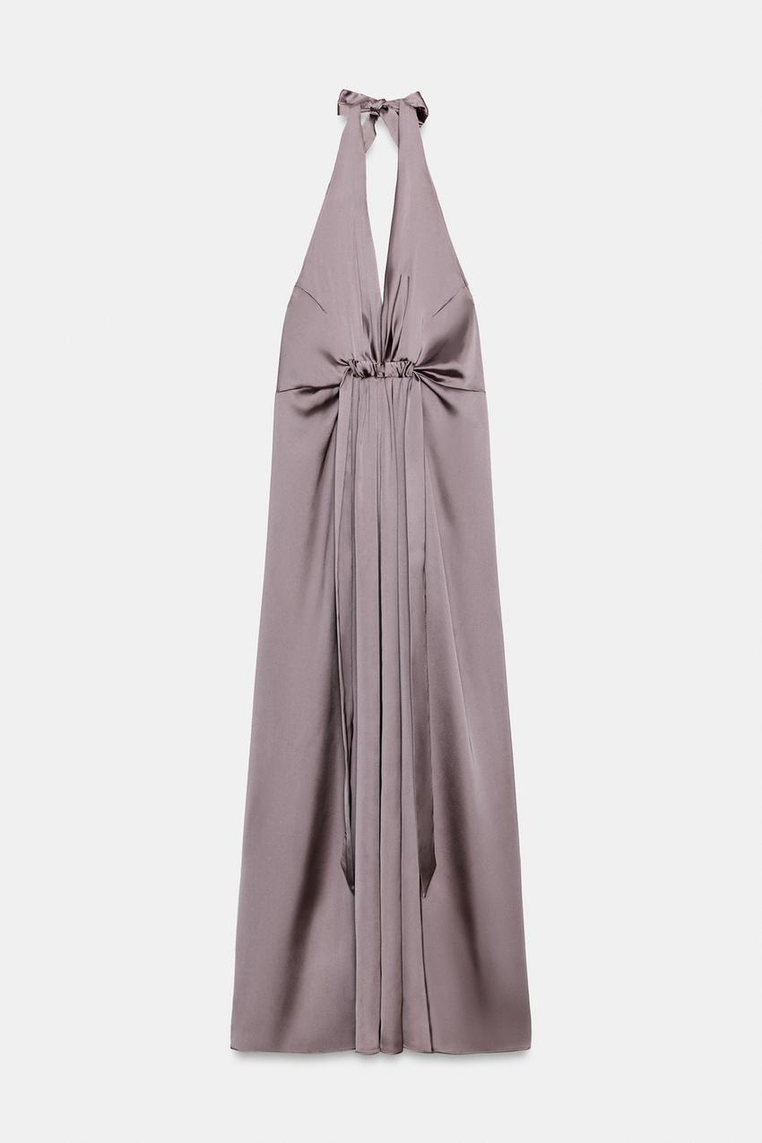sachin and babi light blue dress Maria | Halterneck Thigh Split Midaxi Dress