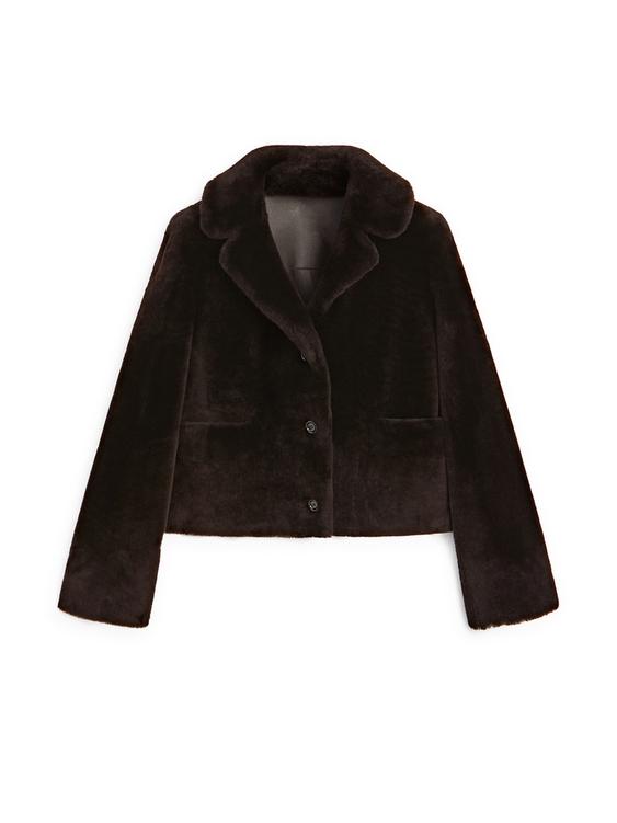 Short lambskin mouton jacket from Zara - $2,500