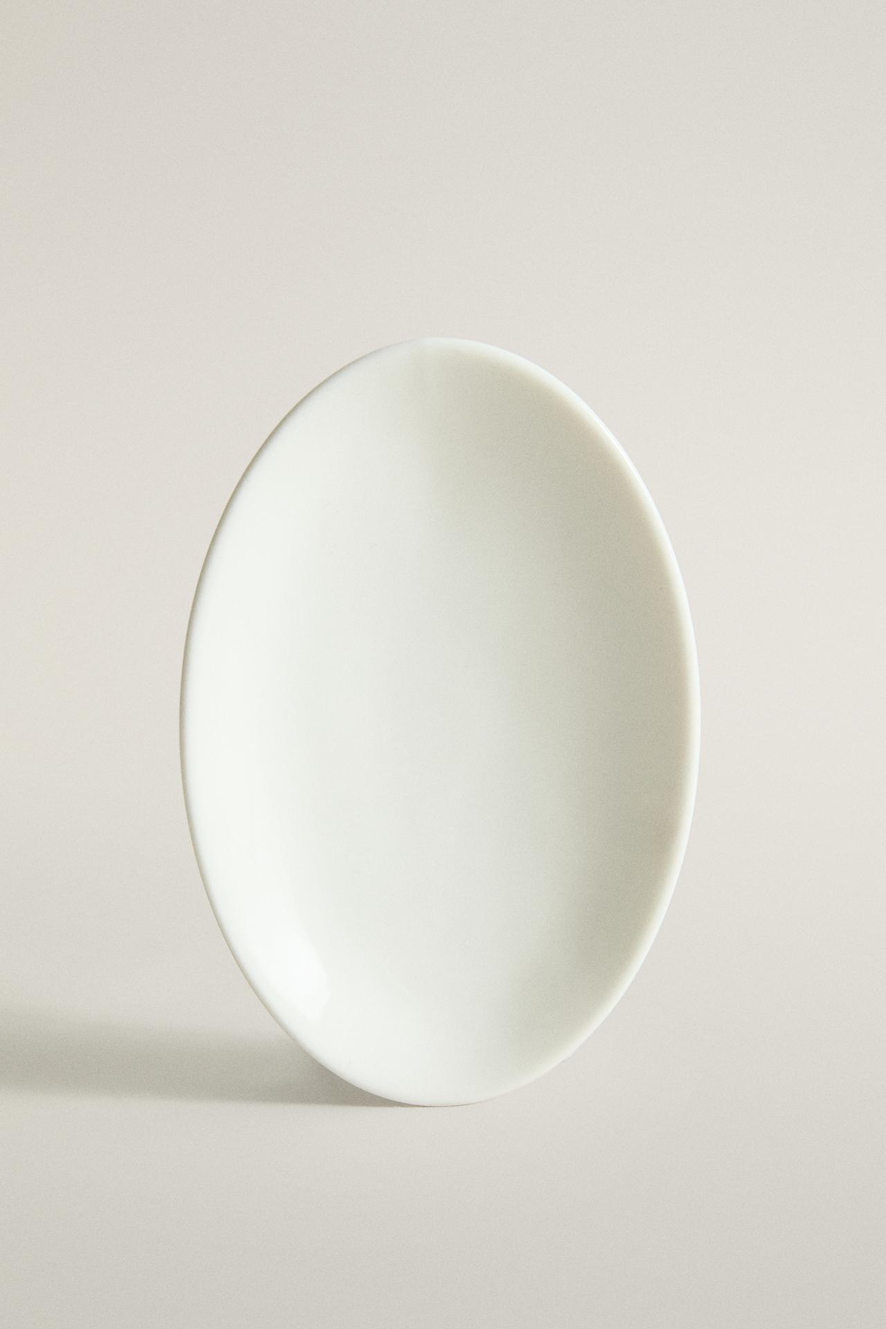 CERAMIC BATHROOM SOAP DISH — Cream