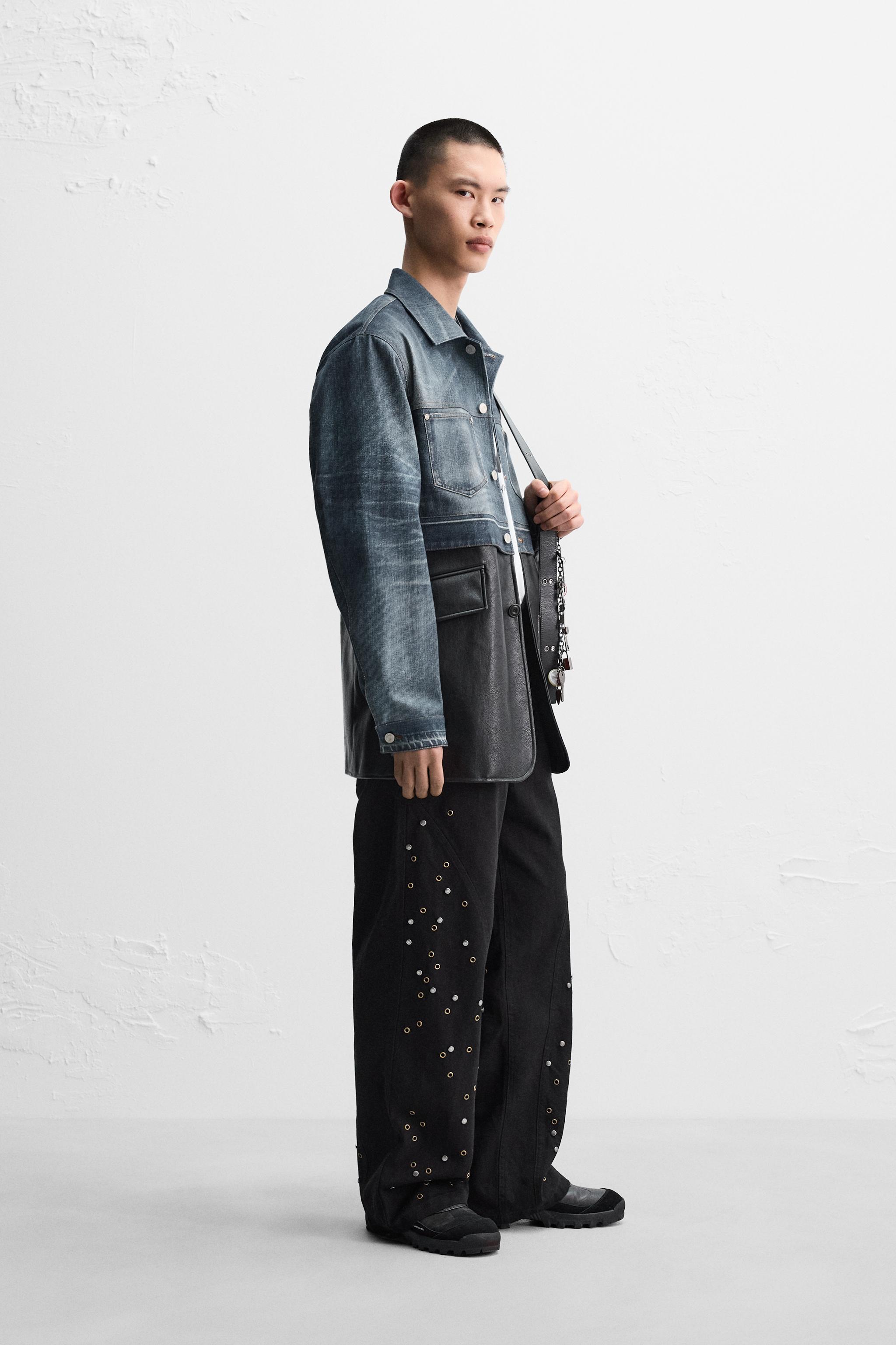 コンビデニムジャケット X ANDERSSON BELL - ミディアムブルー | ZARA コンビデニムジャケット X ANDERSSON BELL - ミディアムブルー | ZARA