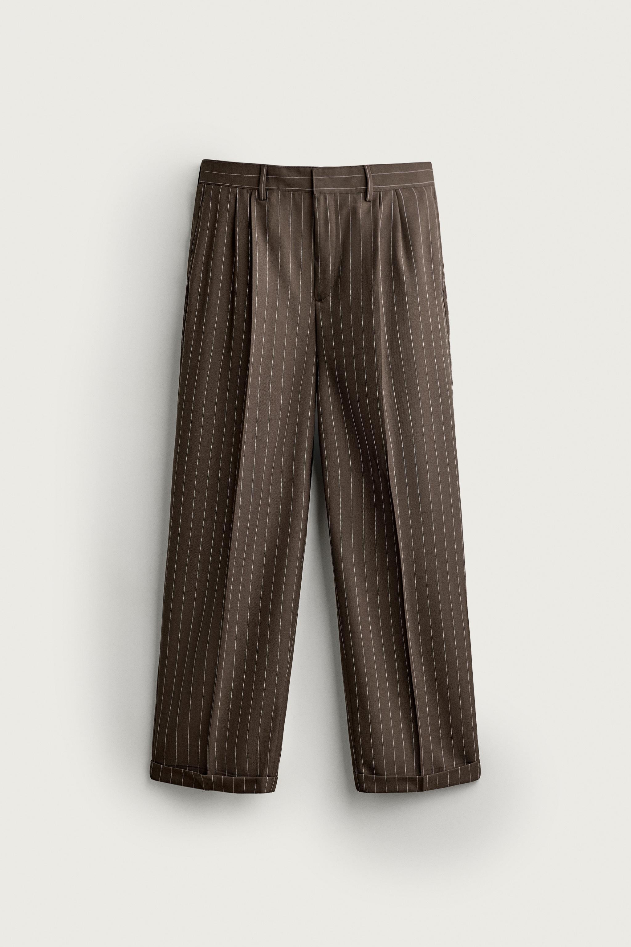 PANTALON PLIS RAYURES