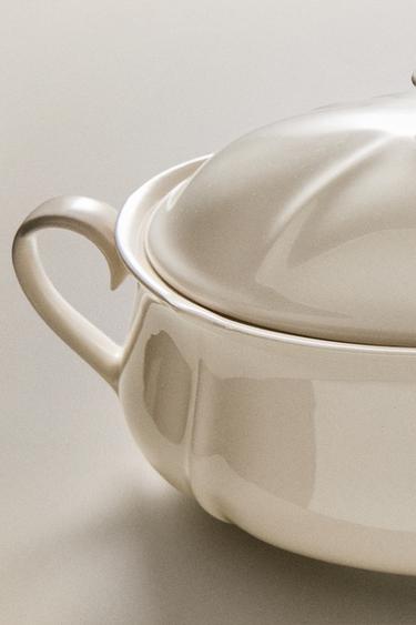 SOUPIÈRE FAÏENCE BORD RELIEF - Écru de Zara - Image 5