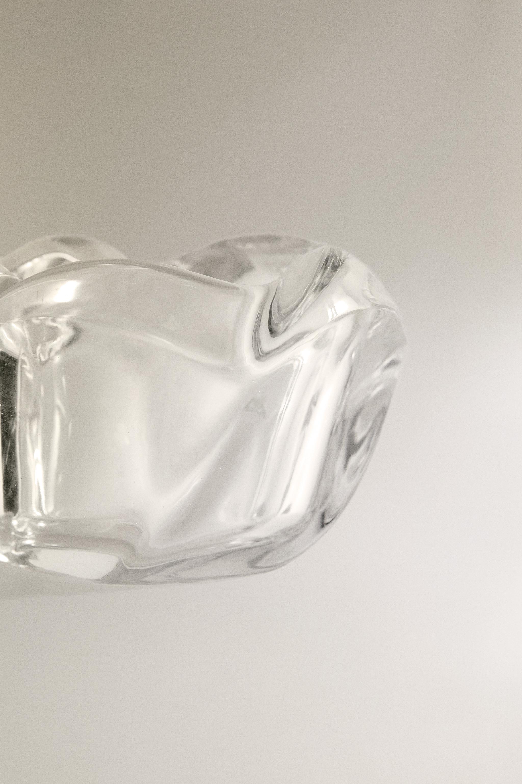 PORTE-BOUGIE VERRE ÉPAIS