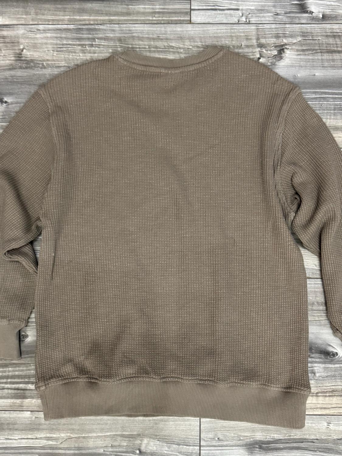 WAFFLE KNIT SWEATSHIRT - Image 2