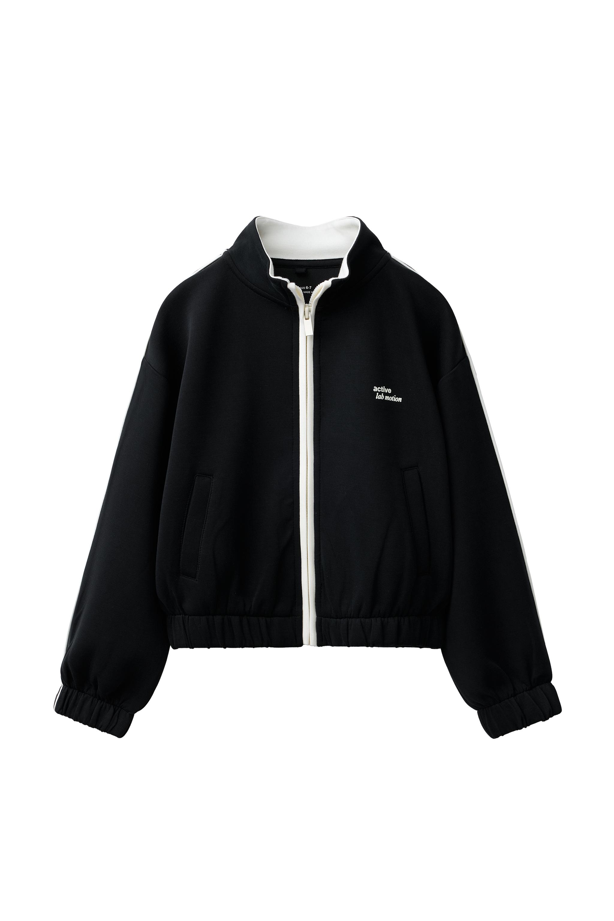 SPORTY JACKET WITH CONTRAST TRIM - Black | ZARA South Africa
