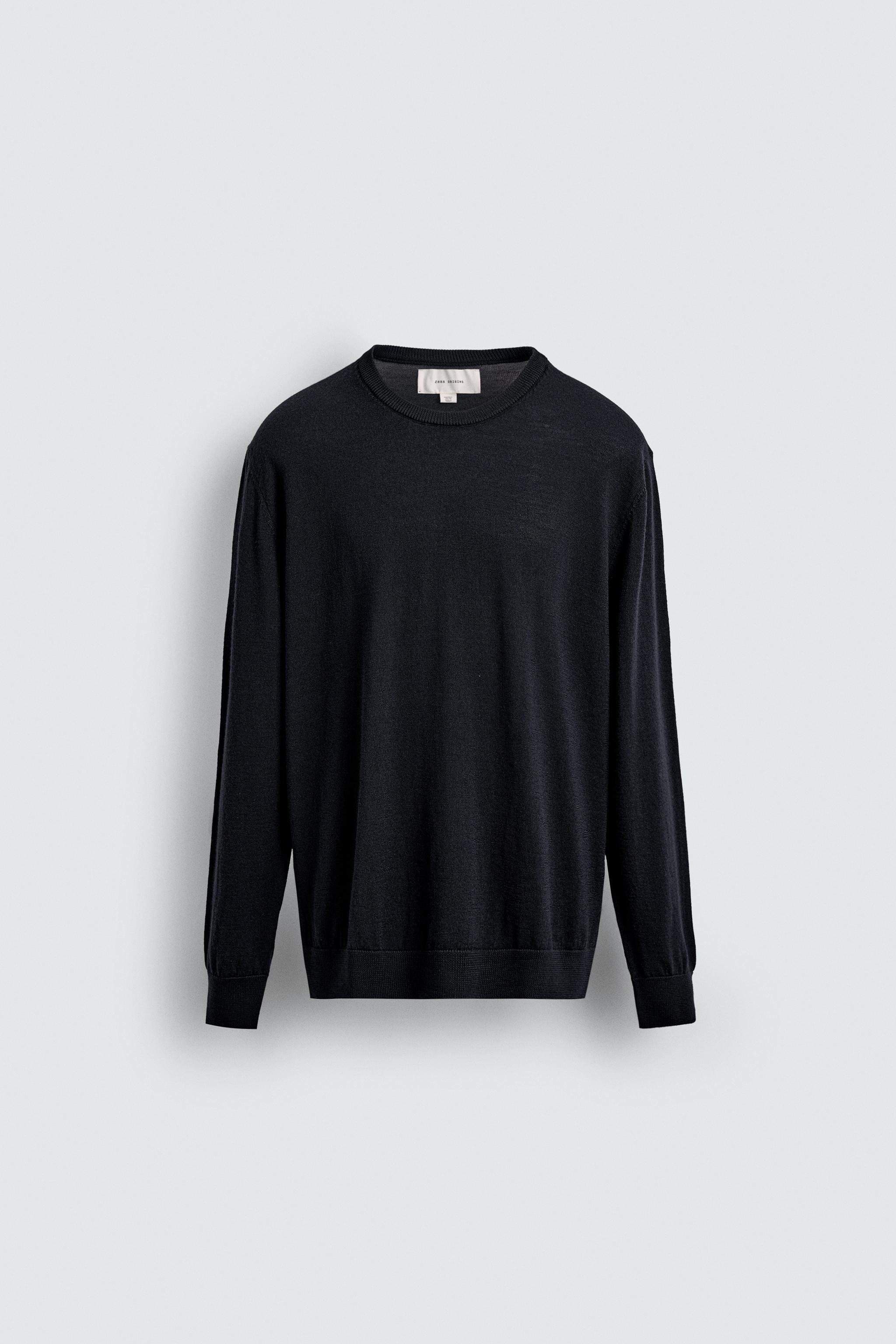 ウール100%セーター - ネイビーブルー | ZARA Japan / 日本