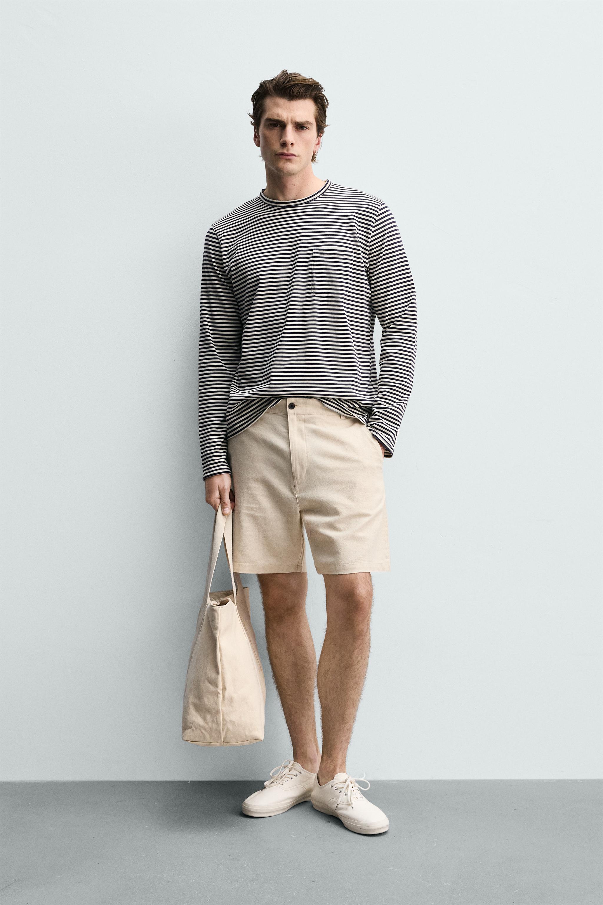 Zara DOKULU REGULAR FIT BERMUDA