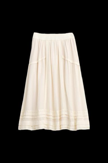 FALDA PUNTILLA CON LANA LIMITED EDITION - Crudo de Zara