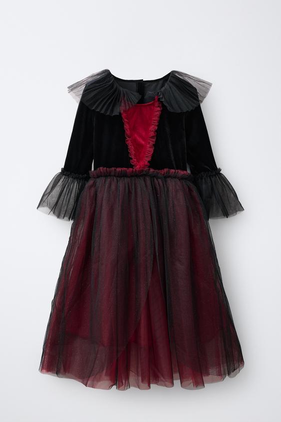 ROBE DÉGUISEMENT VAMPIRESSE TULLE - Rouge / Noir de Zara - Image 0