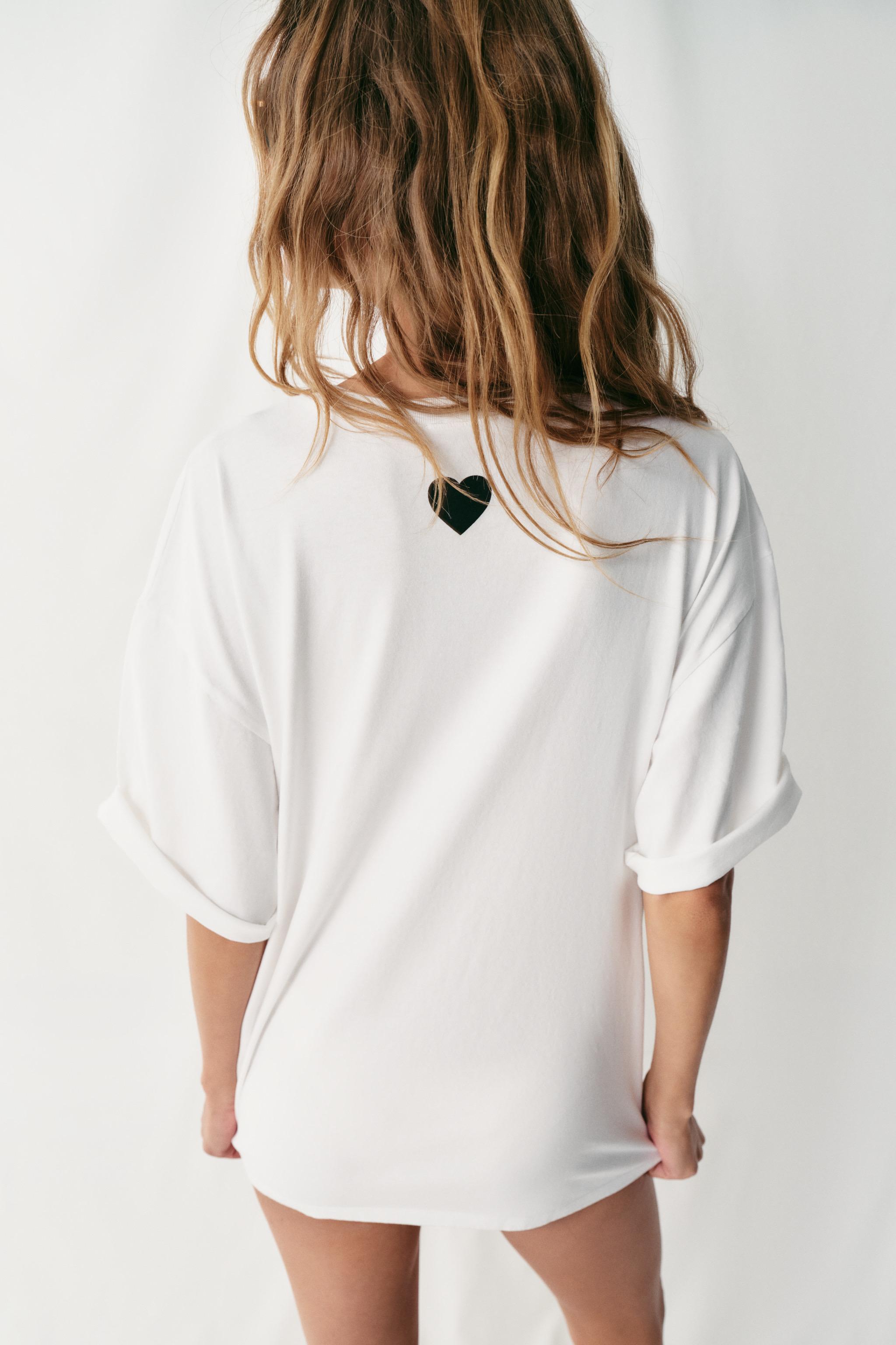 Zara YAZILI OVERSIZE T-SHIRT görsel 6