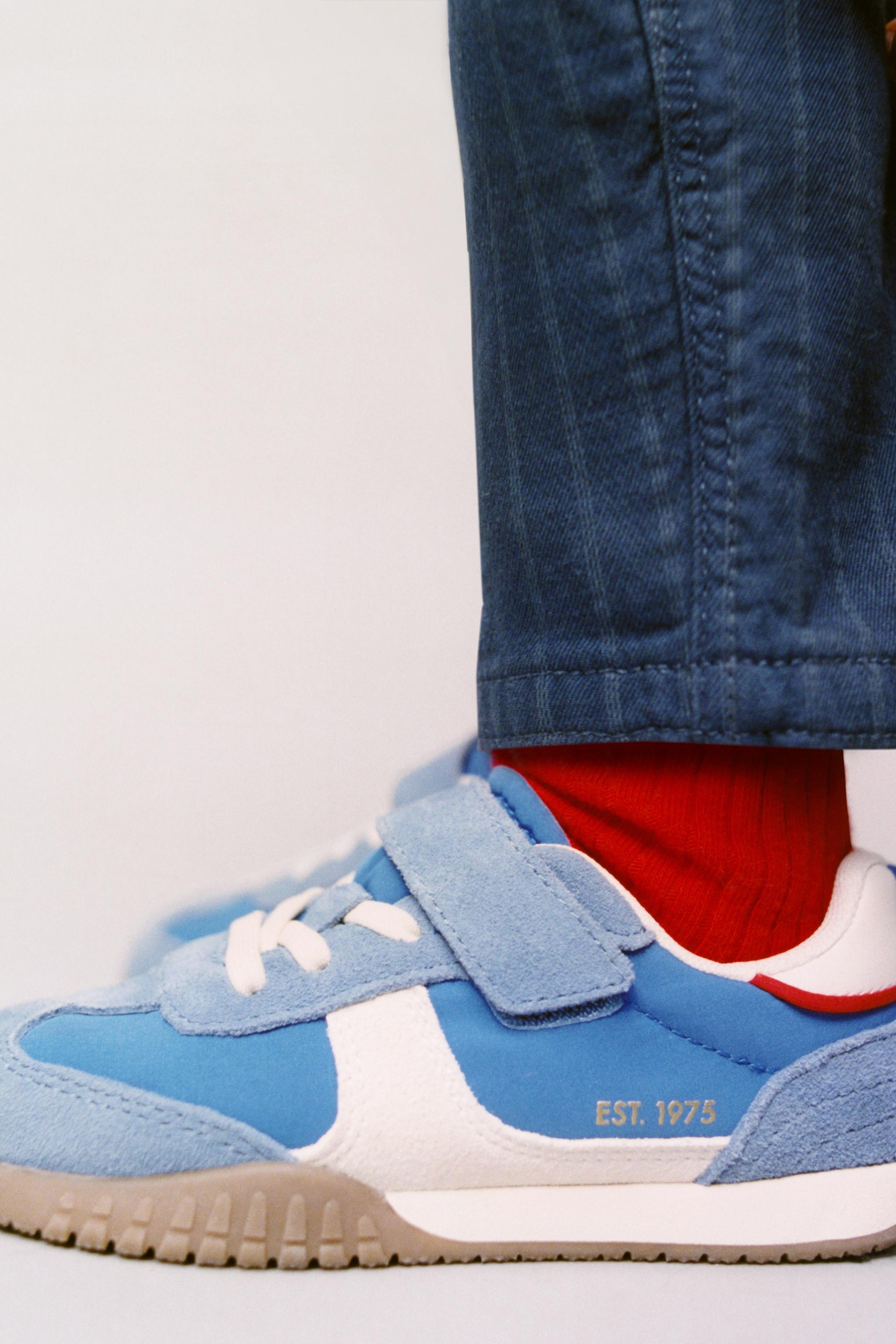 SPLIT LEATHER SNEAKERS
