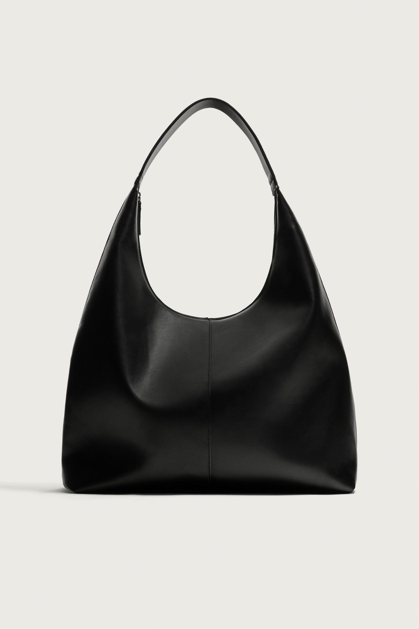 Мужская сумка Zara Solid Shopper, цвет: Чёрный — фото 4