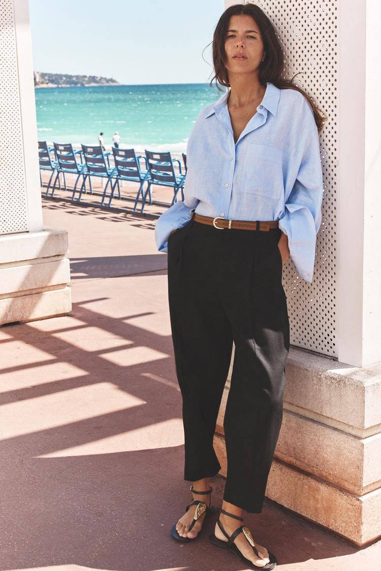 Cashmere Pantalone Maglia Zara Haveone Pantalone Palazzo In Maglia