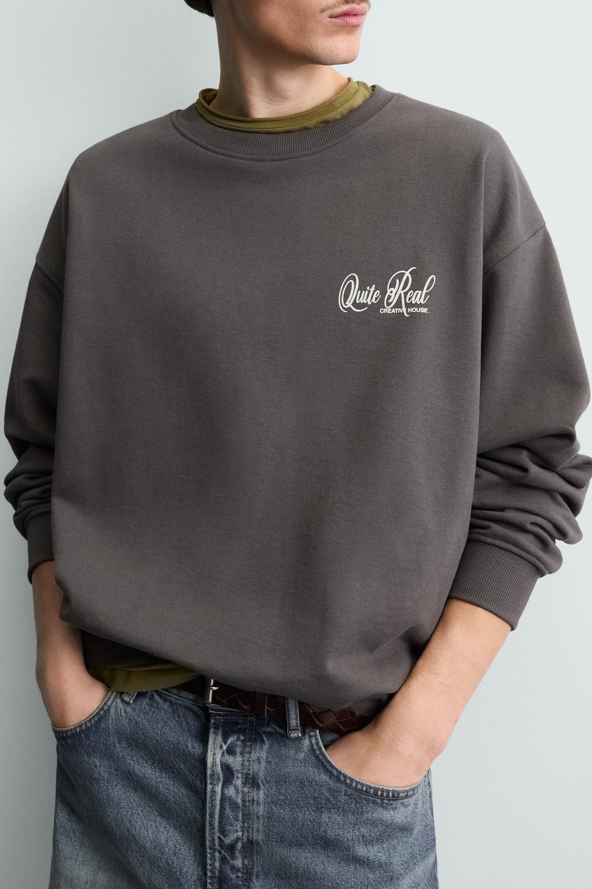 PRINTED CREWNECK SWEATSHIRT