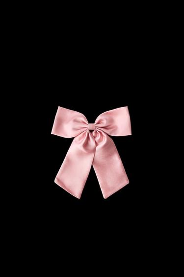Zara ORGANZA BOW SNAP CLIP - Pink - Image 0