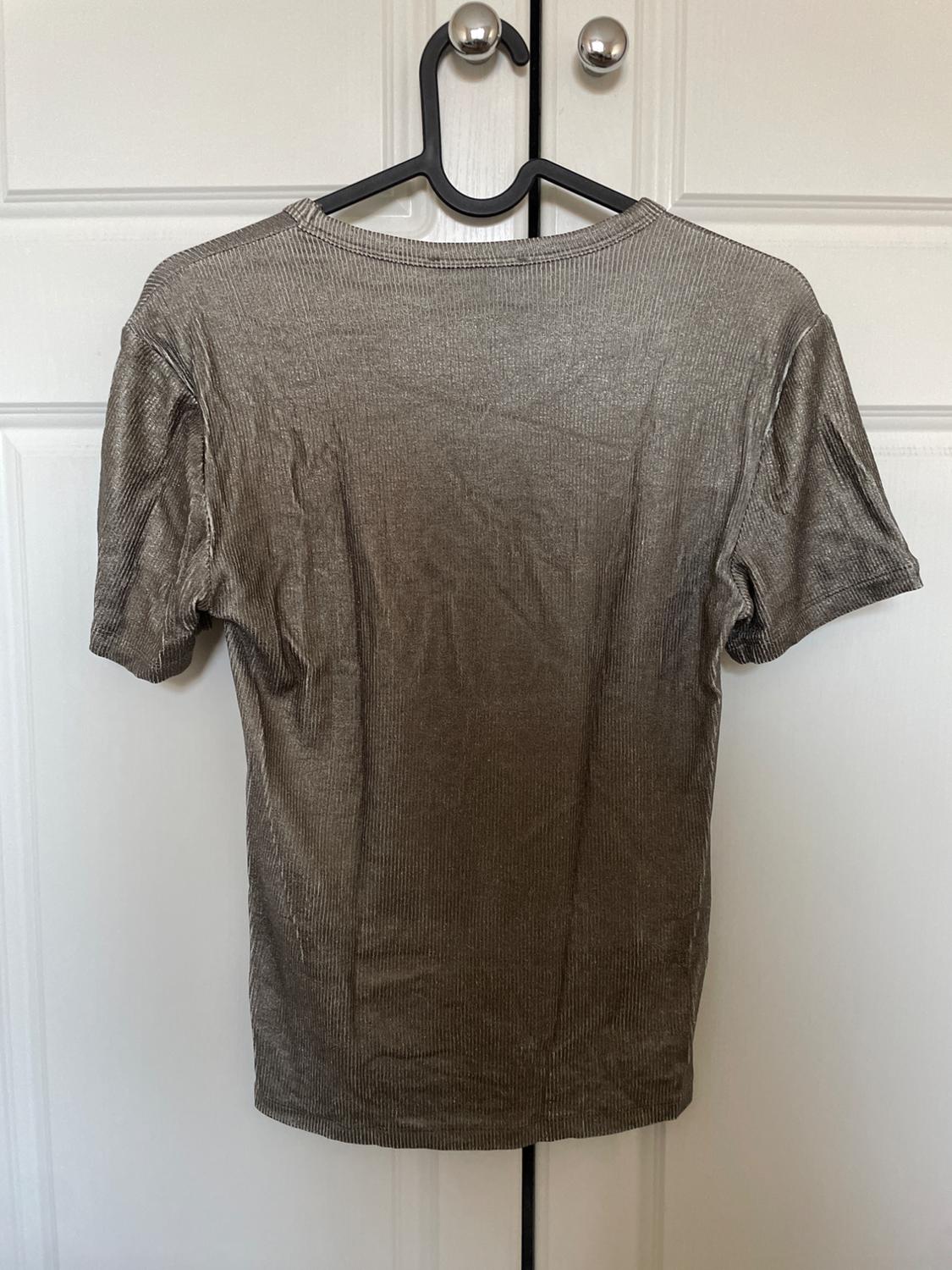 RIBBED METALLIC T-SHIRT - Image 2