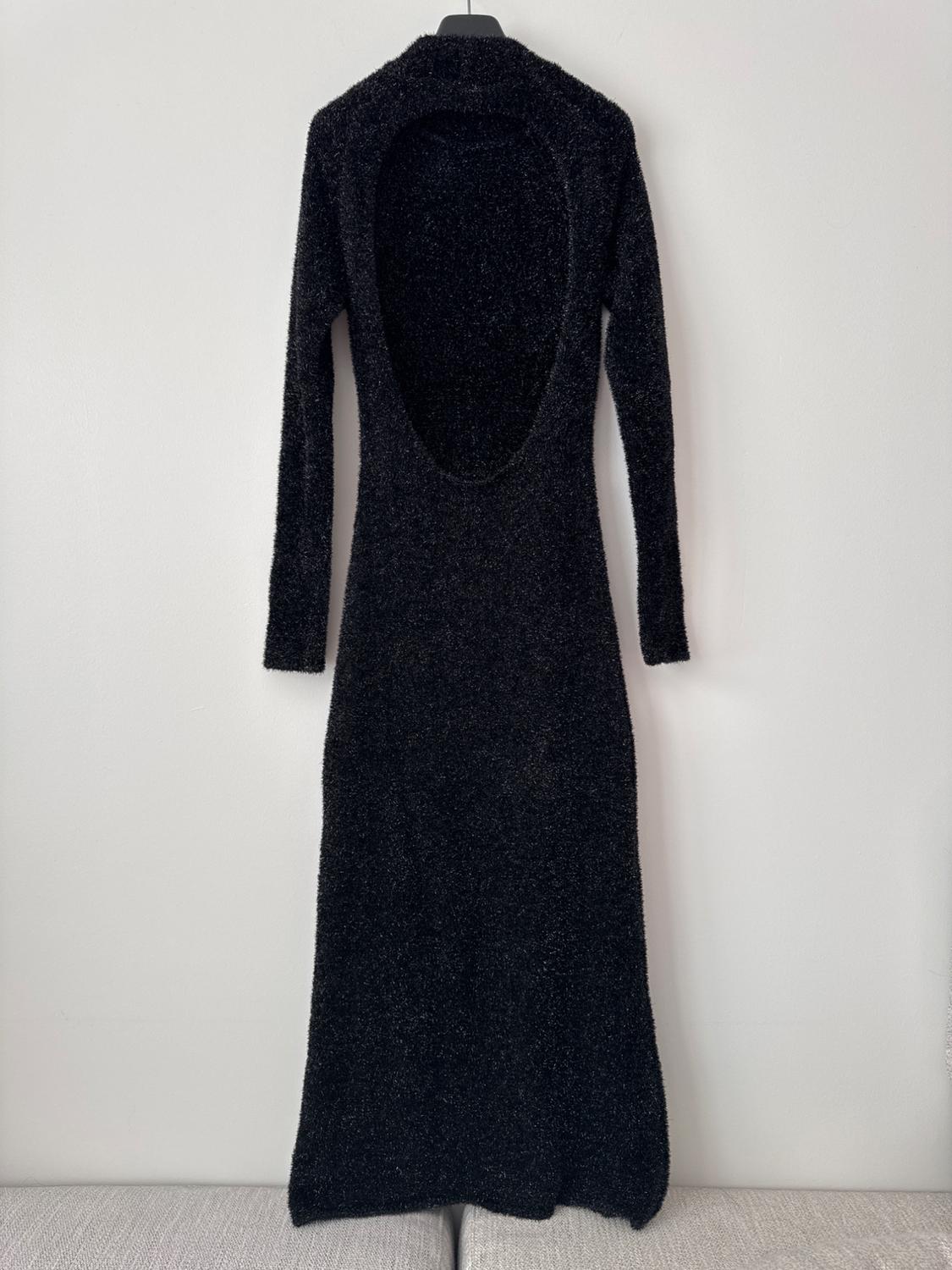 OPEN BACK KNIT TINSEL DRESS - Image 4