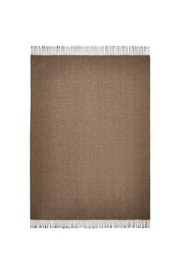 CHENILLE THROW - Khaki by Zara