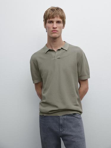 Jersey punto cuello polo 100% algodón - 211 de Zara