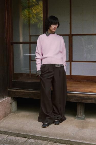 ソフトニットセーターライトピンクZaraのソフトニットセーター - ライトピンク