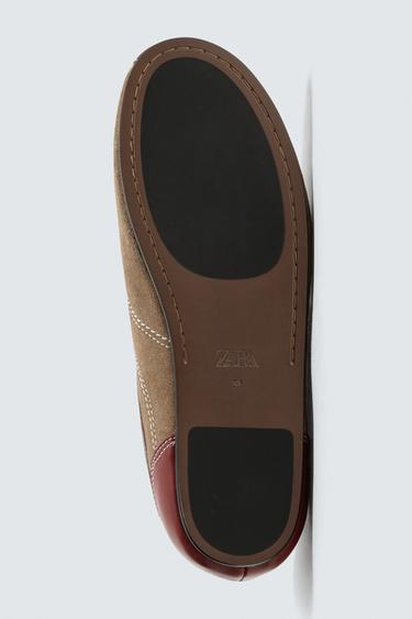 LEDERSNEAKER HARRY LAMBERT FOR ZARA x DISNEY - Braun von Zara