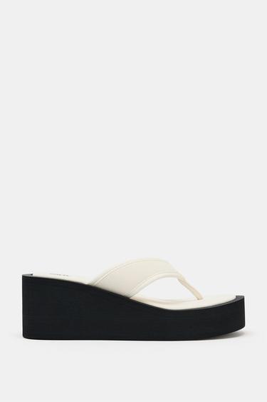 CONTRAST PLATFORM SANDALS - Multicoloured by Zara