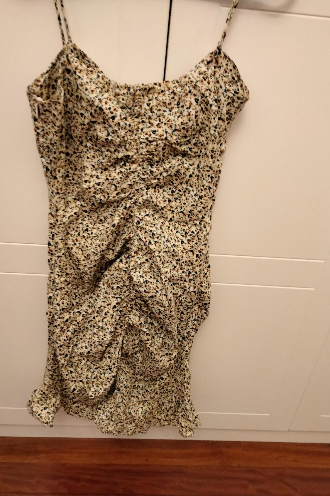 PRINTED LINEN BLEND DRESS - Image 3