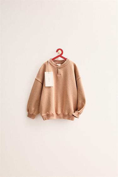ZARA TIMELESS - PLAIN SWEATSHIRT - Light orange by Zara