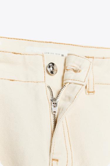 JEAN Z1975 BOOTCUT TAILLE HAUTE CEINTURE - Écru de Zara - Image 8